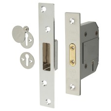 Yale M562 BS3621:2007 5 Lever Deadlock - 76mm Case - 57mm Backset - Polished Chrome