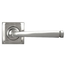 From The Anvil Satin Stainless Steel Door Handles on Square Rose - Avon Range 