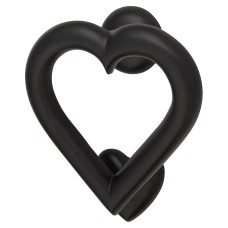 Heart Door Knocker - 120 x 110mm - Black