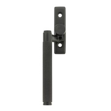 From The Anvil Brompton Knurled Locking Espagnolette Casement Window Handle - Left - Matt Black