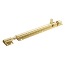 Exel Straight Barrel Bolt - 250 x 40mm - Polished Brass