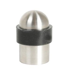 Hampstead Commercial Floor Mounted Door Stop - 50 x 30mm - Polished Stainless Steel
