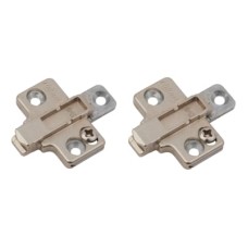 Blum CLIP Cruciform Cabinet Mounting Plate - Screw On - 0mm Spacing - Zinc Diecast - Pair