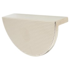 Hendel & Hendel Barrington Ribbed Eclipse Cabinet Finger Pull Handle - 96mm Centres - Pol Nickel