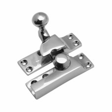 Hampstead Quadrant Arm Sash Window Fastener - 69 x 23mm - Polished Chrome