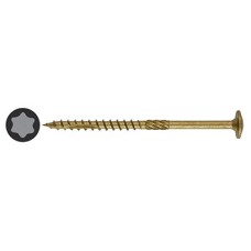 Reisser Timber Connector Torx Wafer Head Wood Screws - 6.0 x 180mm - Nano Bronze - Pack of 25