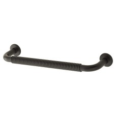 Exel Crewe 10mm Reeded D-Bar Cabinet Pull Handle - 128mm Centres - Matt Black