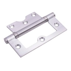 Ball Bearing Flush Door Hinge - 100 x 72 x 2.5mm - Satin Chrome - Pair