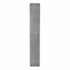 Olde Forge Steel Plain Finger Plate - 400 x 66 x 5mm - Pewter