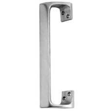 Exel Offset Door Pull Handle - Screw Fix - 300 x 50mm - Satin Aluminium