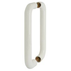 Hoppe AR602/220 Nylon D-Bar Door Pull Handle - Back to Back - 220mm c/c - Diamond White
