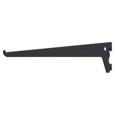 Exel Single Slot Shelf Bracket - 300mm Length - Black
