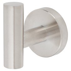 Exel Essential Round Robe Hook - 50 x 63 x 65mm - Satin Stainless Steel