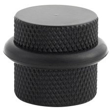 Hampstead Knurled Floor Door Stop - 22 x 22mm - Matt Black Hampstead Knurled Floor Door Stop - 22 x 22mm - Matt Black