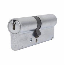 ERA 1 Star 6 Pin Kitemarked 90mm Euro Double Cylinder - 40 + 50mm - Satin Chrome - Keyed to Differ