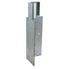 TIMCO Fence Panel Arris Rail Mortice Bracket - 200 x 62mm - Galvanised