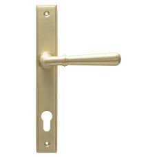 From The Anvil Newbury uPVC Slimline Multipoint Door Handle - 92mm c/c - Satin Brass From The Anvil Newbury uPVC Slimline Multipoint Door Handle - 92mm c/c - Satin Brass