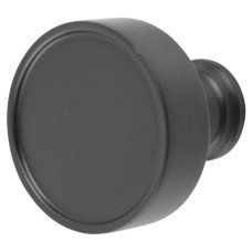 Heritage Brass by M Marcus Florence Round Cabinet Knob - 32mm Diameter - Matt Black