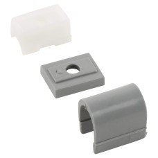 Teleflex Clearline Saddles - Anthracite - Pack of 10 Teleflex Clearline Saddles - Anthracite - Pack of 10