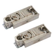 Blum CLIP Straight Cabinet Mounting Plate - Screw On - 3mm Spacing - Zinc Diecast - Pair