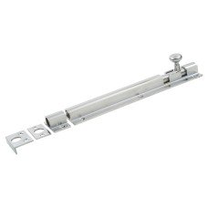Decorative Straight Barrel Bolt - 200 x 38mm - Satin Chrome