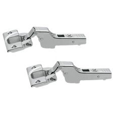 Blum CLIP Top Cabinet Hinge - 110° - Un-Sprung - Half Overlay - Zinc Plated - Pair