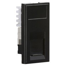 Knightsbridge CAT5e Euro Module - Unshielded - Black Knightsbridge CAT5e Euro Module - Unshielded - Black