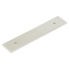 Frelan Hoxton Fanshaw Cabinet Handle Backplate Only - 140 x 30mm - Satin Nickel