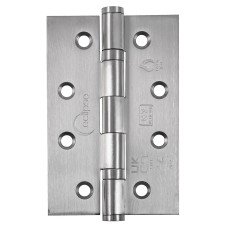 Eclipse Ball Bearing Grade 7 Butt Fire Door Hinge - 102 x 67 x 2mm - Satin Stainless Steel - Pair