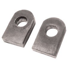 Gate Eye to Weld with Straight End Base - 12mm Pin - Self Colour Steel - Pair