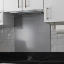 Exel Aluminium Kitchen Splashback - 600 x 750mm - Gloss Silver