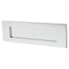 Carlisle Brass Victorian Letter Plate - 257 x 81mm - Polished Chrome