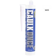 Everbuild Caulk Once Premium Acrylic Caulk - 380ml - White