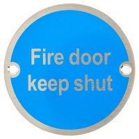 Exel Fire Door Keep Shut Door Sign - 75m...