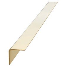 Hampstead 2000mm Solid Brass Angle - Equal Sided - 19 x 19 x 0.91mm - Polished