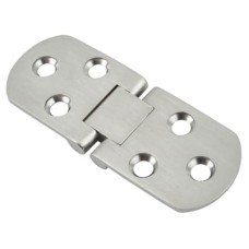 Counter Flap Cabinet Hinge - 80 x 30 x 2.5mm - Satin Chrome - Pair Counter Flap Cabinet Hinge - 80 x 30 x 2.5mm - Satin Chrome - Pair