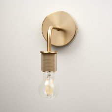 Exel Casa Knurled Indoor Wall Light - Satin Brass Fittings