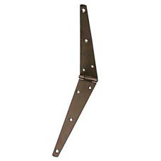 Strap Hinge - 210mm - Self Colour Steel - Pair