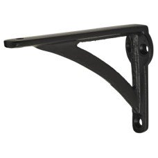 Olde Forge Curved Shelf Bracket - 111 x 78mm - Black