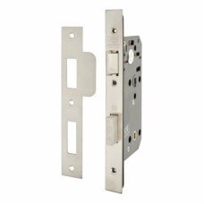 UNION J2C7S Equality Act DIN Bathroom Lock - 83mm Case - 55mm Backset - Satin Stainless Steel