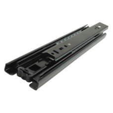FVG 45.5mm Ball Bearing Drawer Runner - Double Extension - 550mm Length - 45kg - Black
