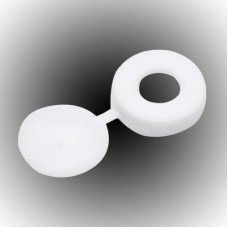 Screw Cup and Cover - 12mm Diameter - White - Pack of 100 Screw Cup and Cover - 12mm Diameter - White - Pack of 100