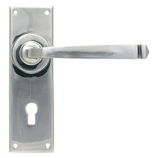 From The Anvil Polished Stainless Steel Keyhole Door Handle - Avon Range - 152 x 48mm