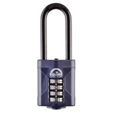 Squire Combination All Weather Extra Long Shackle Padlock - 50mm Body - 22 x 63mm Shackle - Blue Squire Combination All Weather Extra Long Shackle Padlock - 50mm Body - 22 x 63mm Shackle - Blue