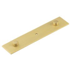 Frelan Hoxton Fanshaw Cabinet Knob Backplate Only - 140 x 30mm - Satin Brass