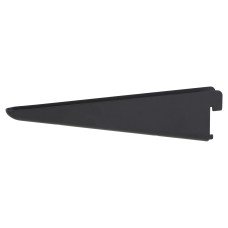 Rothley Twin Slot Shelf Bracket - 370mm Length - Matt Black