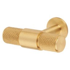 Carlisle Brass 13mm Knurled T-Bar Cabinet Knob - 50 x 40mm - Satin Brass
