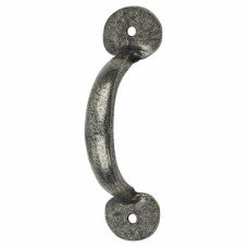 Olde Forge Bean D-Bar Door Pull Handle - Screw Fix - 75mm Centres - Pewter