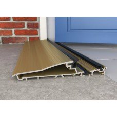 Exitex Mobility Threshold with Long Ramp - 1000mm Length - Inward Opening Doors - Gold Anodised