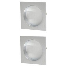 Heritage Brass by M Marcus Square Flush Pull Handle - Satin Chrome